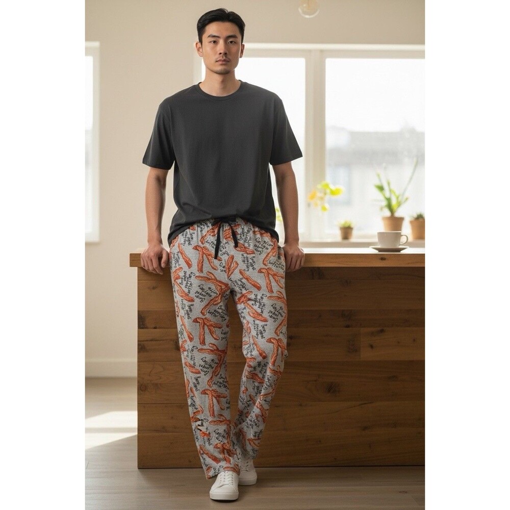 Fun Boxers Loungeweare Men's  Bacon Pajama Lounge Pants, Size‎ XL
